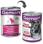 Gemon Консервы Dog Medium Adult (Говядина, печень)